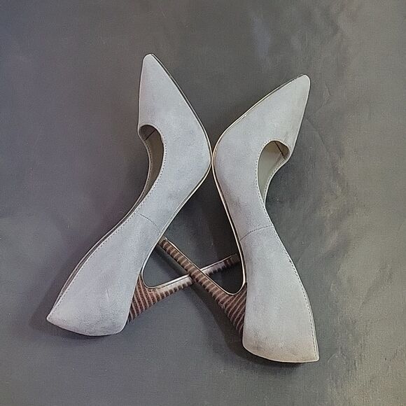 SHOEDAZZLE SUEDE POINTED TOE DRESS PUMPS STILETTO HIGH HEELS - Picture 11 of 14